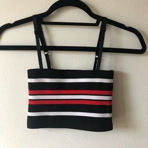 Striped crop top